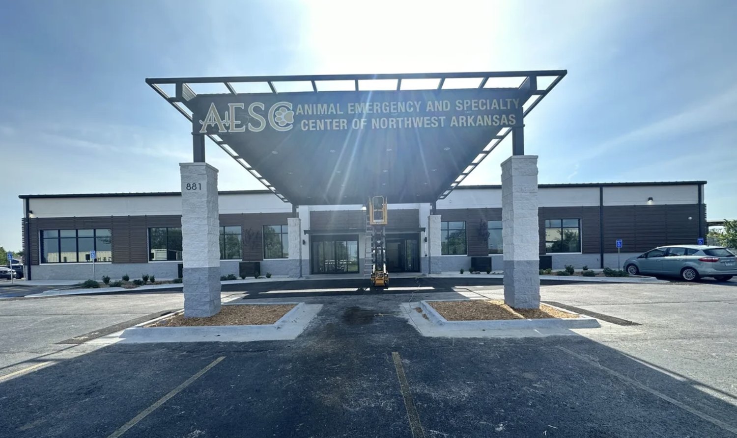 AESC animal hospital — event center transformed into a specialty hospital