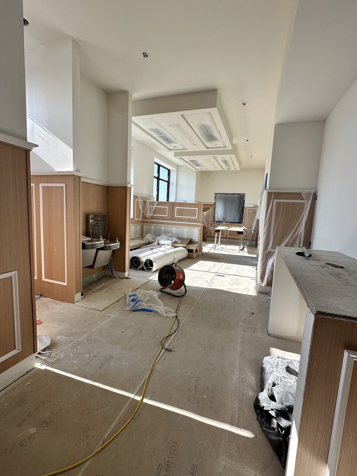Finished interior space