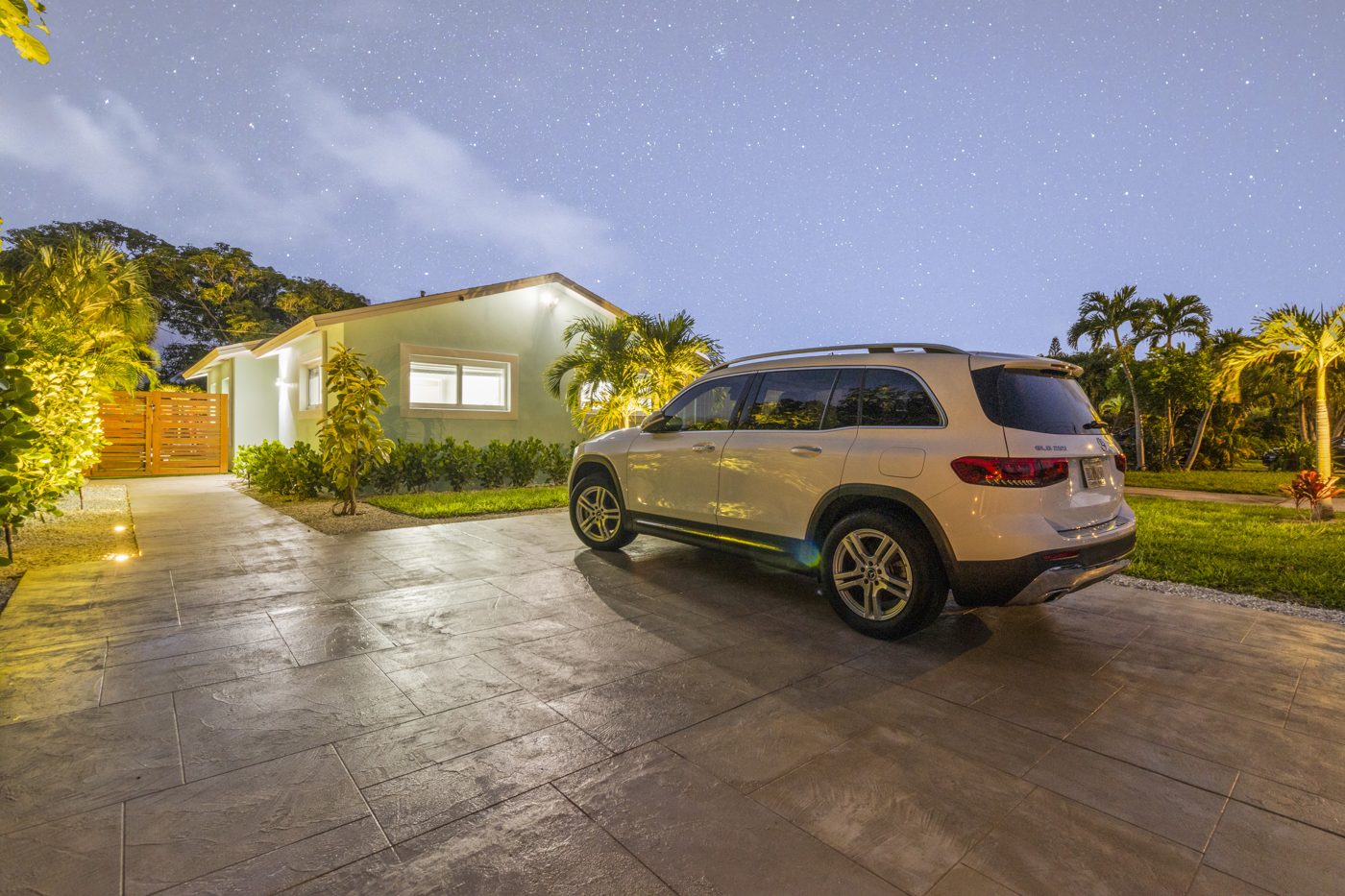 The home after — fully renovated exterior