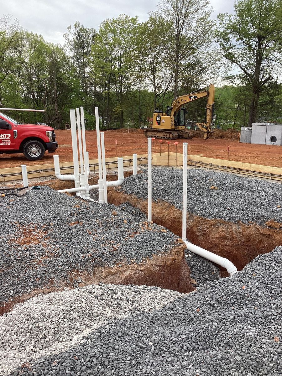 Parachute KY build — plumbing rough-in