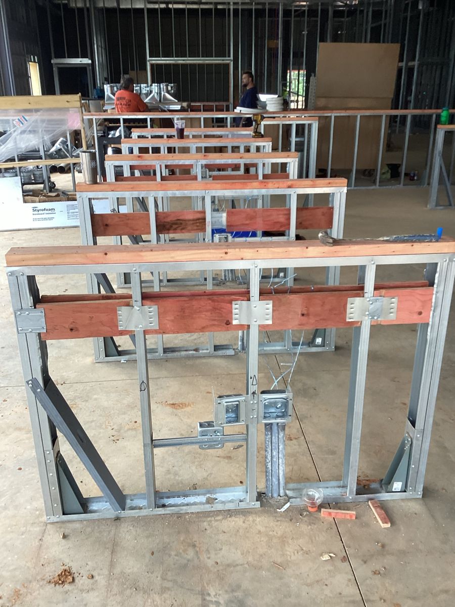 Parachute KY build — interior framing