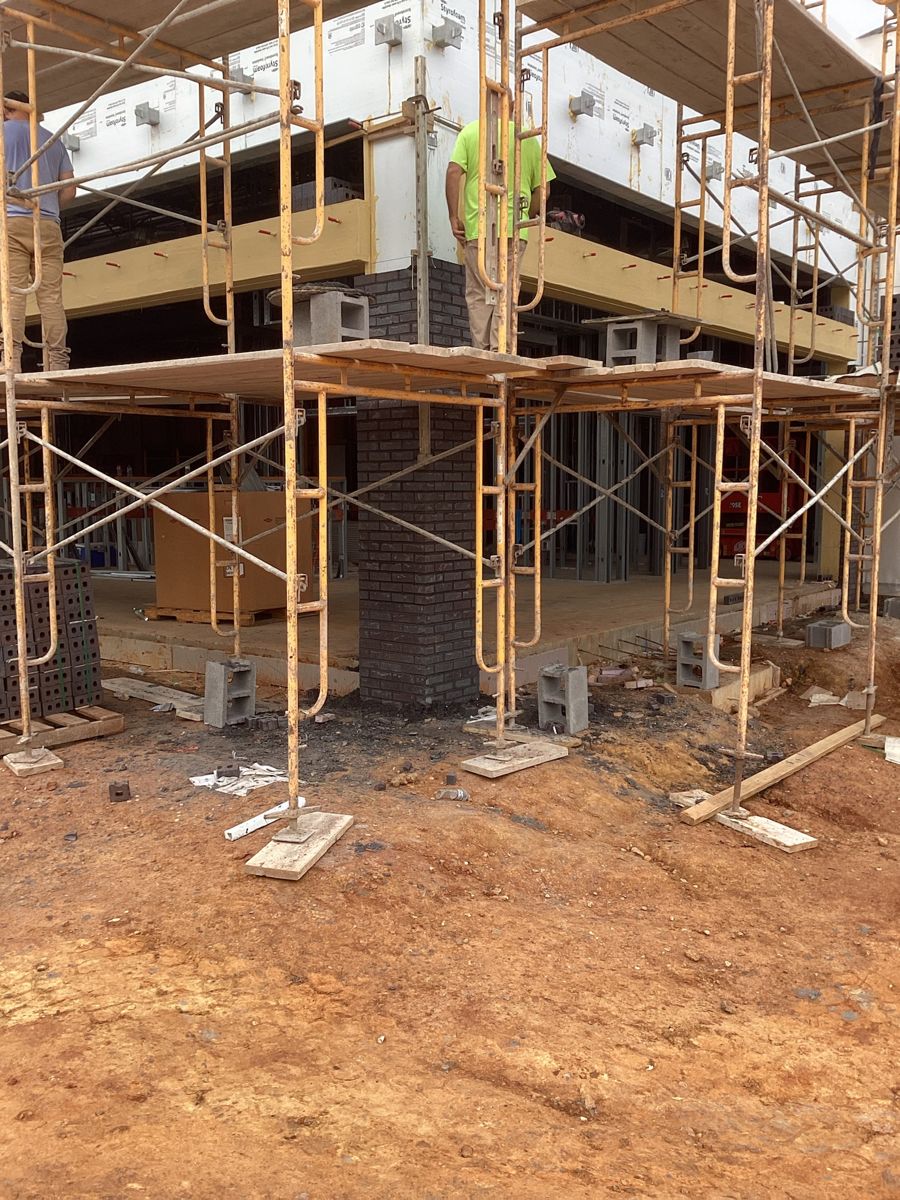 Parachute KY build — atrium framing