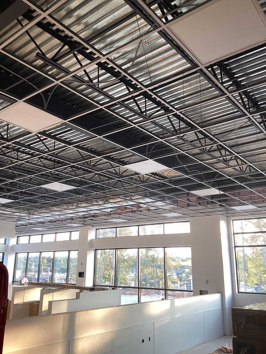 Parachute KY build — finished ceiling