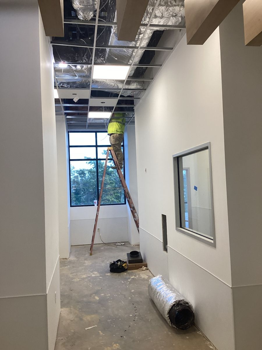 Parachute KY build — finished corridor