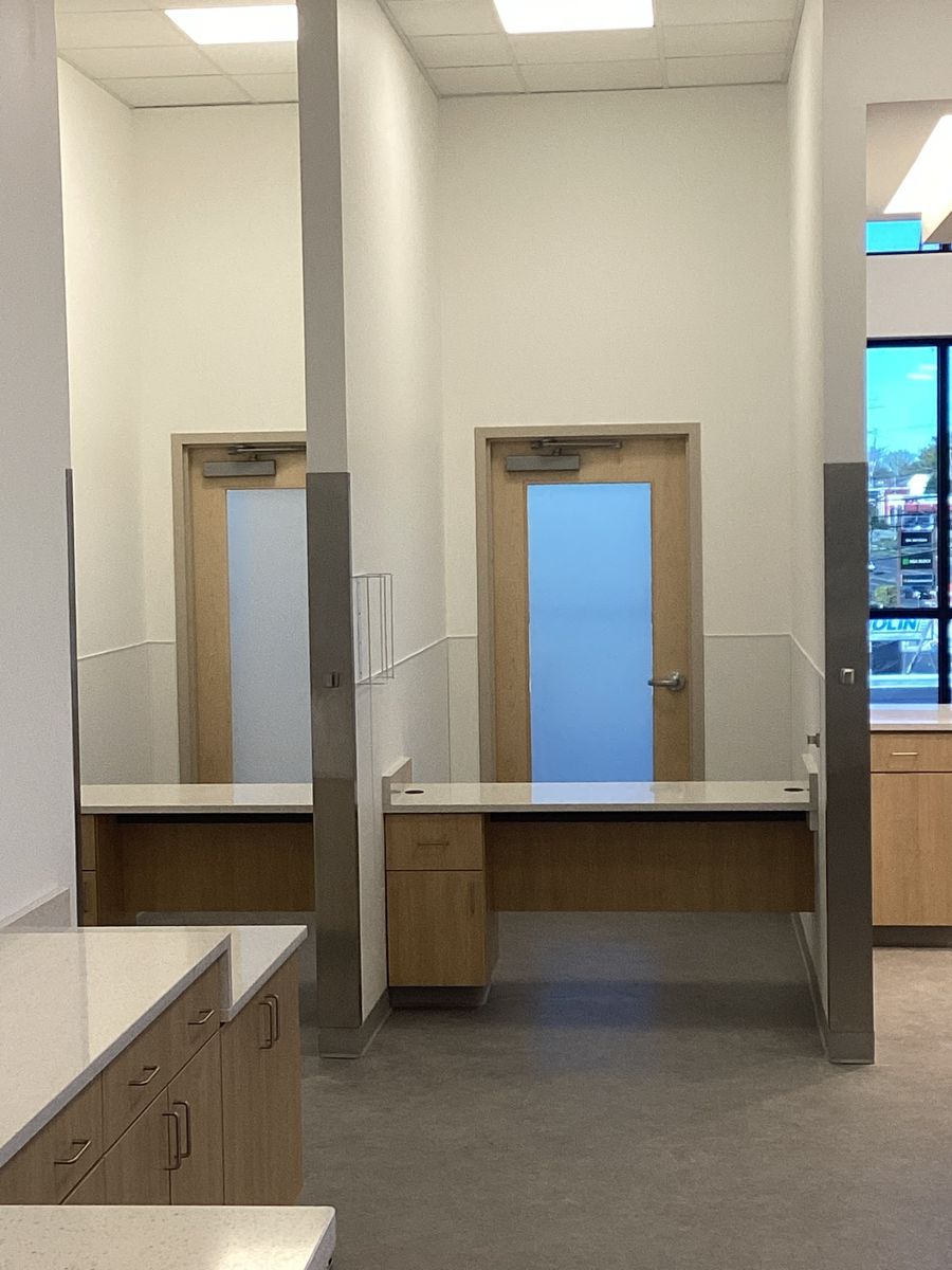 Parachute KY build — exam rooms