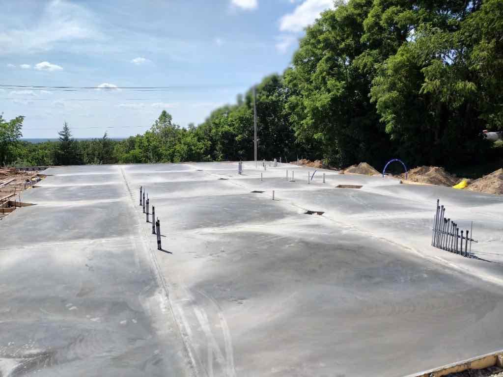 Foundation and concrete slab