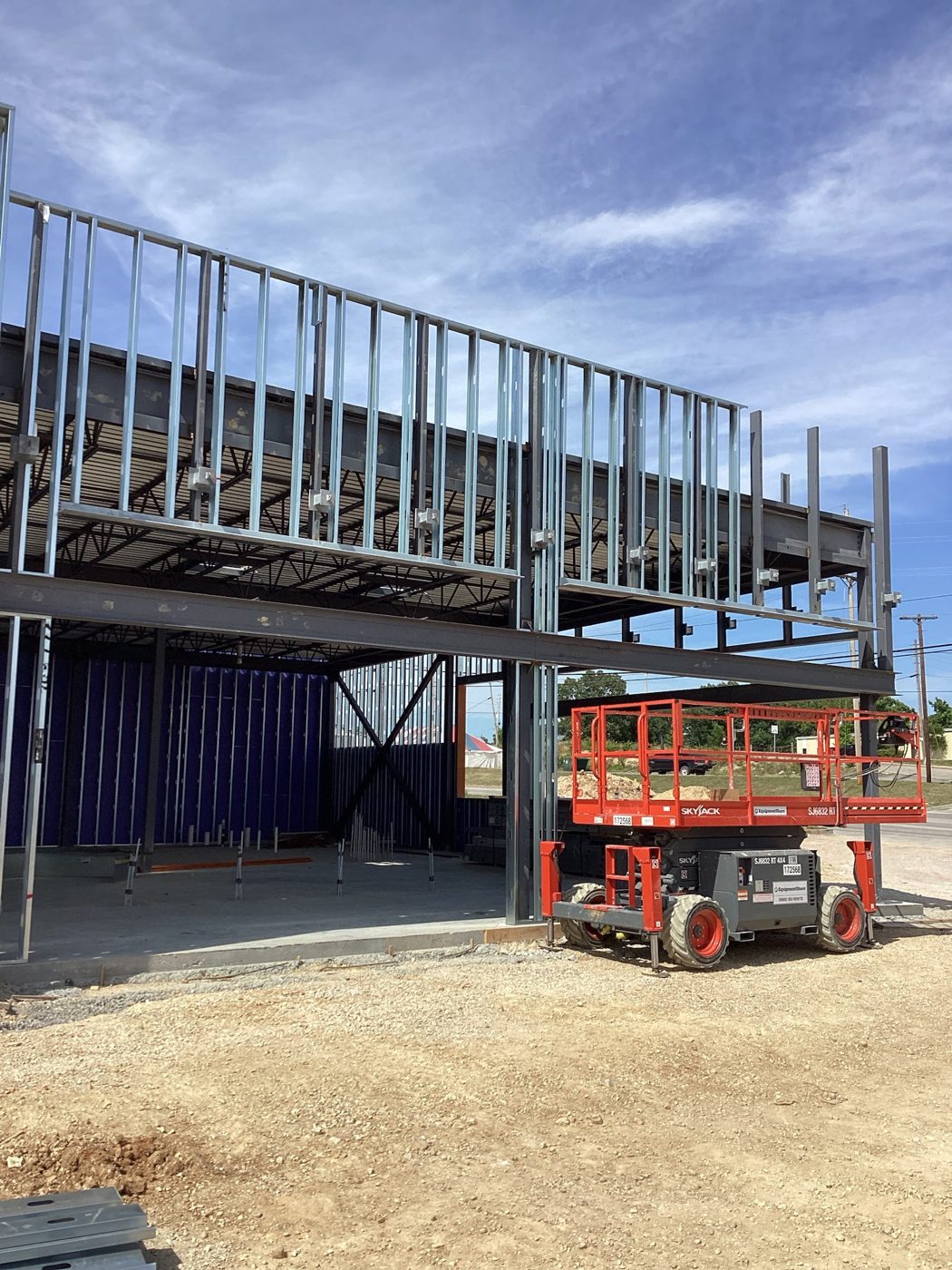 Completed structural frame