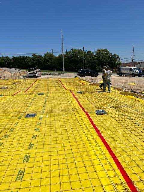Parachute build — slab prep