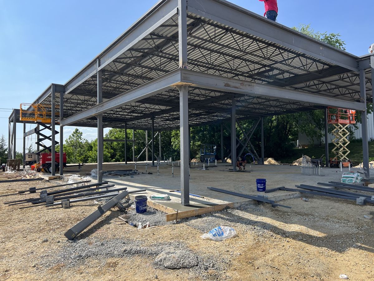 Parachute build — steel frame