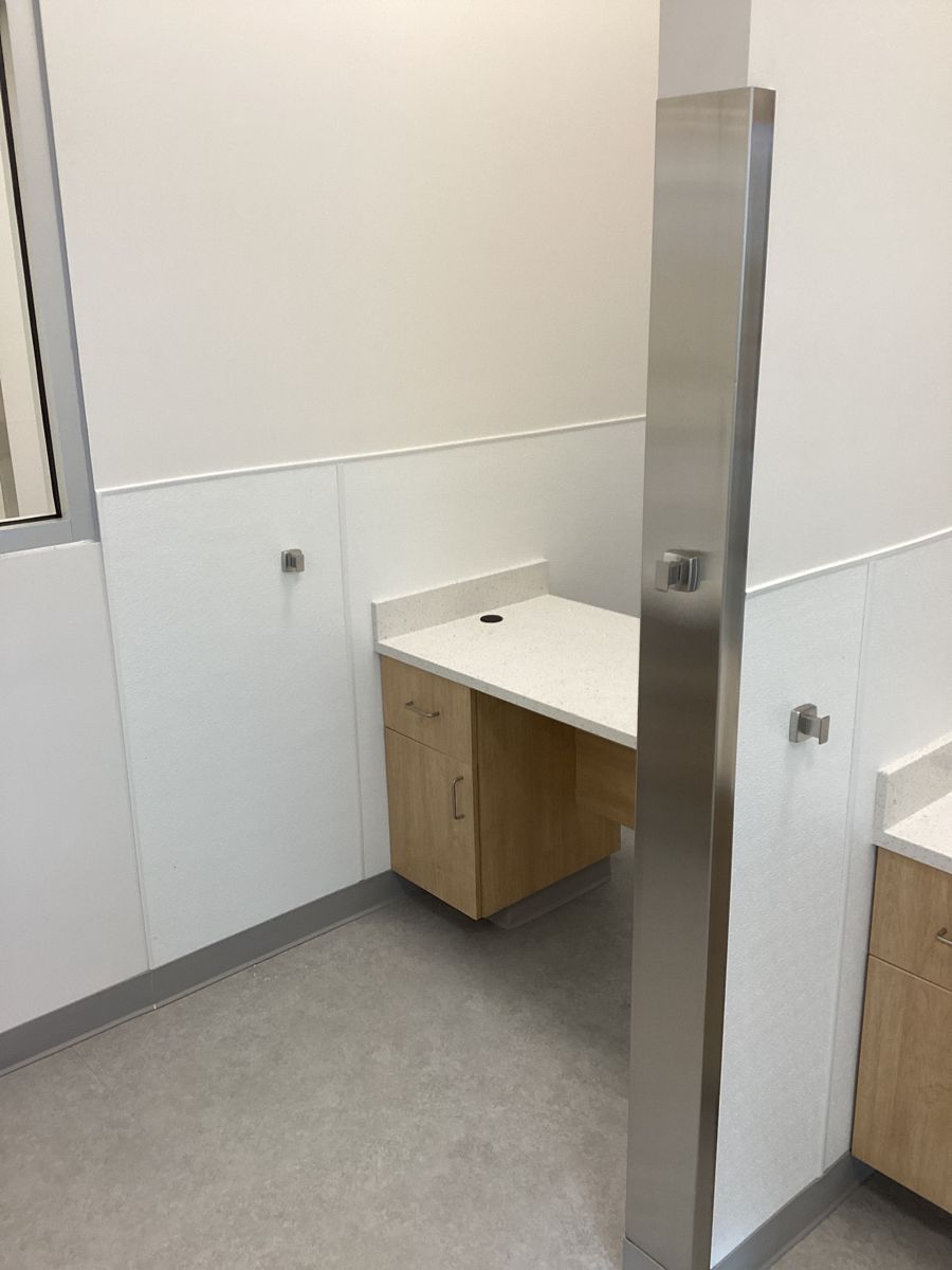 Parachute build — restroom finish
